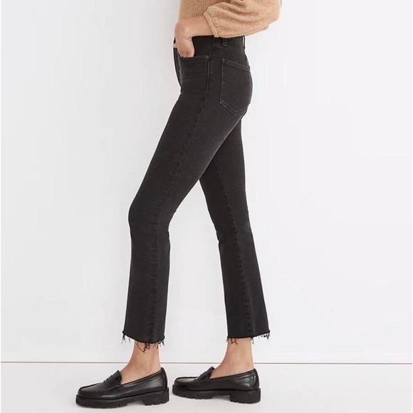 Madewell Denim - Madewell Cali Demi-Boot Grey Wash Size 27 Tall Frayed Hem